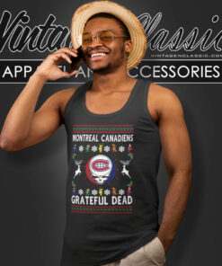 Grateful Dead Montreal Canadiens Ugly Christmas Tank Top Racerback