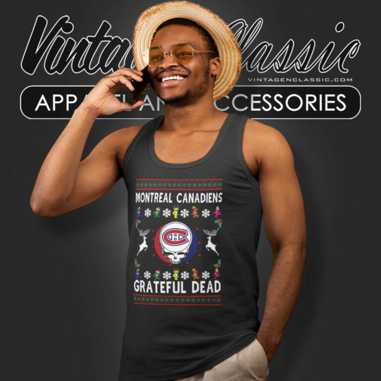 Grateful Dead Montreal Canadiens Ugly Christmas Tank Top Racerback Grateful Dead Montreal Canadiens Ugly Christmas Tank Top Racerback