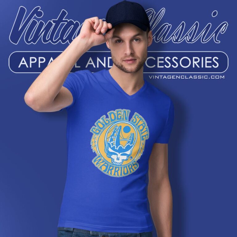 Grateful Dead Nba Golden State Warriors Skull V Neck TShirt Grateful Dead Nba Golden State Warriors Skull V Neck TShirt