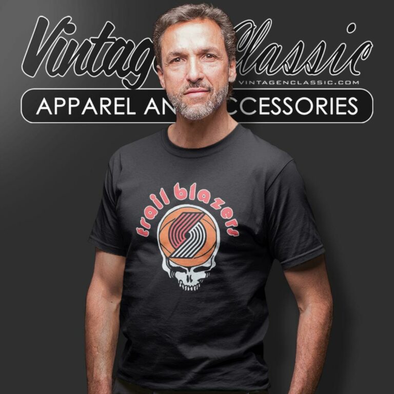 Grateful Dead Nba Portland Trail Blazers Skull T Shirt Grateful Dead Nba Portland Trail Blazers Skull T Shirt