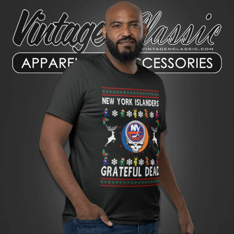 Grateful Dead New York Islanders Ugly Christmas T Shirt Grateful Dead New York Islanders Ugly Christmas T Shirt