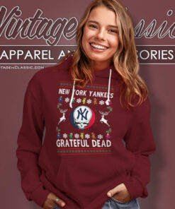 Grateful Dead New York Yankees Ugly Christmas Hoodie