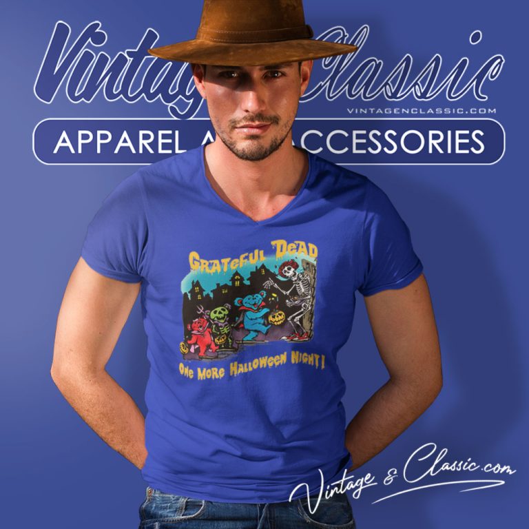 Grateful Dead One More Halloween Night V Neck TShirt Grateful Dead One More Halloween Night V Neck TShirt