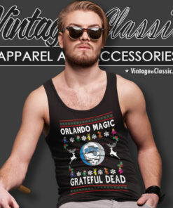 Grateful Dead Orlando Magic Ugly Christmas Tank Top Racerback