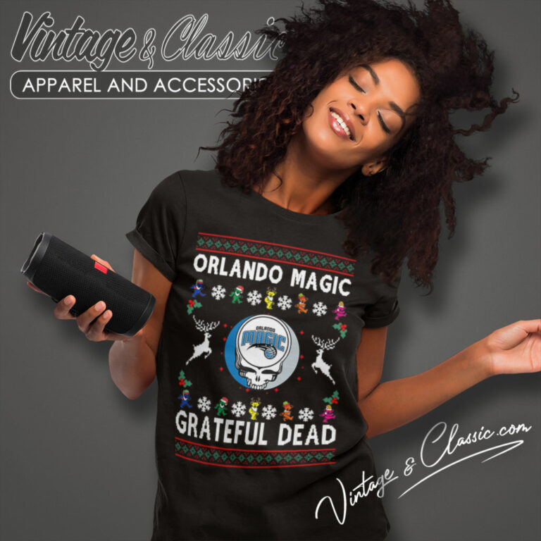 Grateful Dead Orlando Magic Ugly Christmas Women T Shirt Grateful Dead Orlando Magic Ugly Christmas Women T Shirt