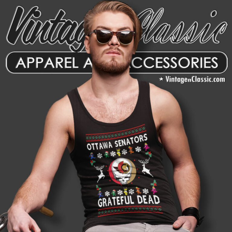Grateful Dead Ottawa Senators Ugly Christmas Tank Top Racerback Grateful Dead Ottawa Senators Ugly Christmas Tank Top Racerback