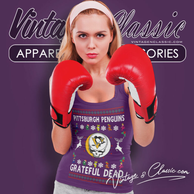 Grateful Dead Pittsburgh Penguins Ugly Christmas Tank Top Racerback Grateful Dead Pittsburgh Penguins Ugly Christmas Tank Top Racerback