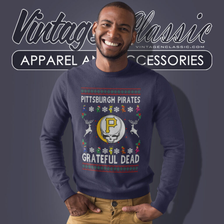 Grateful Dead Pittsburgh Pirates Ugly Christmas Sweatshirt Grateful Dead Pittsburgh Pirates Ugly Christmas Sweatshirt