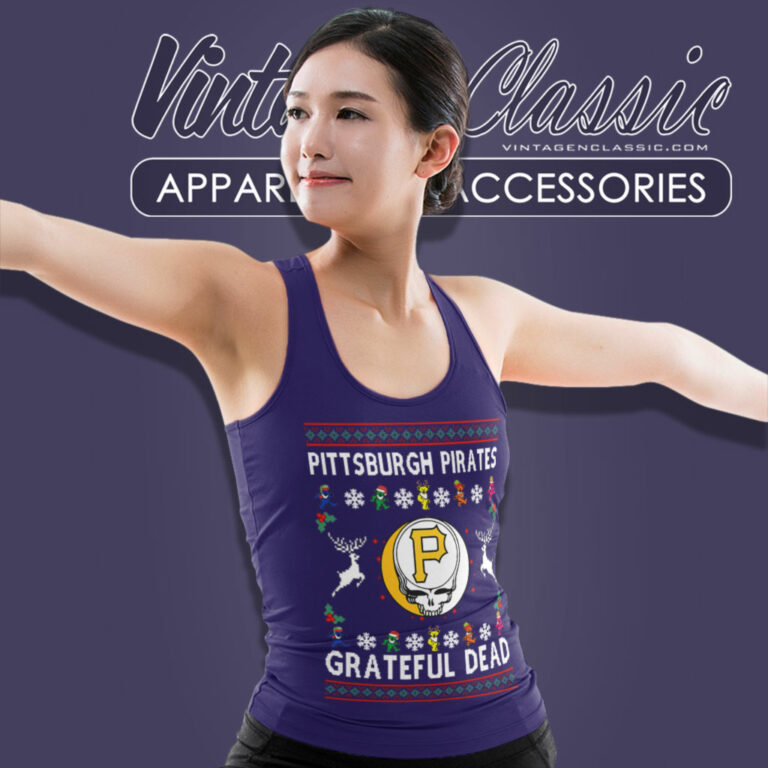 Grateful Dead Pittsburgh Pirates Ugly Christmas Tank Top Racerback Grateful Dead Pittsburgh Pirates Ugly Christmas Tank Top Racerback