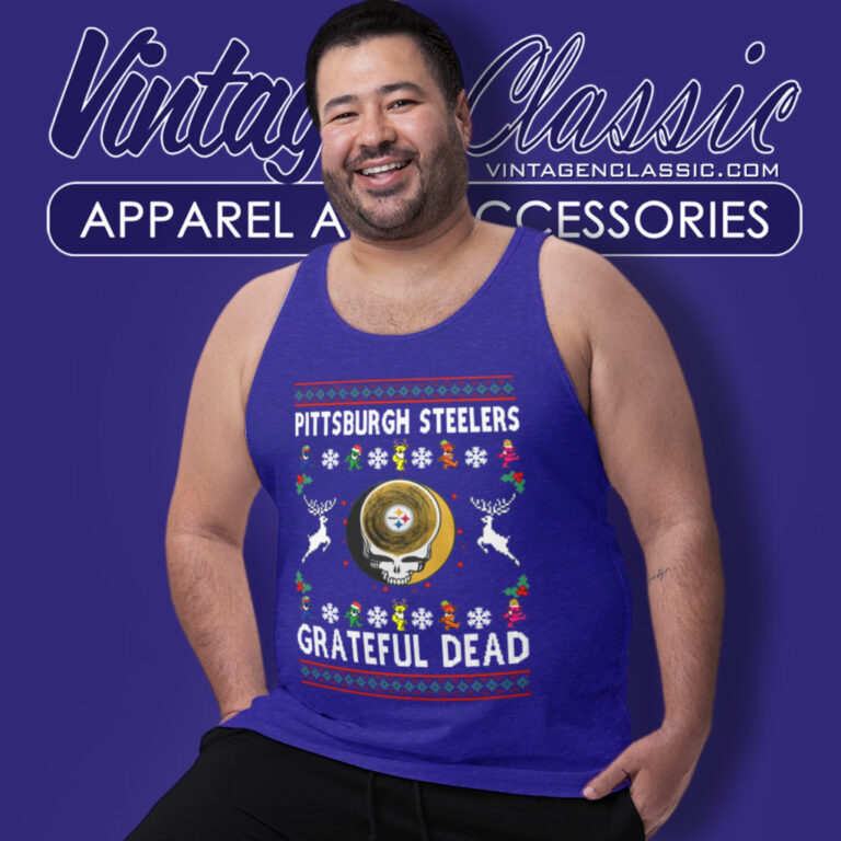 Grateful Dead Pittsburgh Steelers Ugly Christmas Tank Top Racerback Grateful Dead Pittsburgh Steelers Ugly Christmas Tank Top Racerback