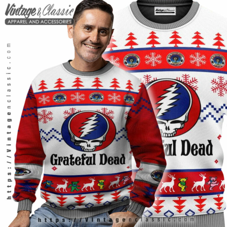 Grateful Dead Rock Band Ugly Sweater Men Ugly Sweater Grateful Dead Rock Band Ugly Sweater Men Ugly Sweater