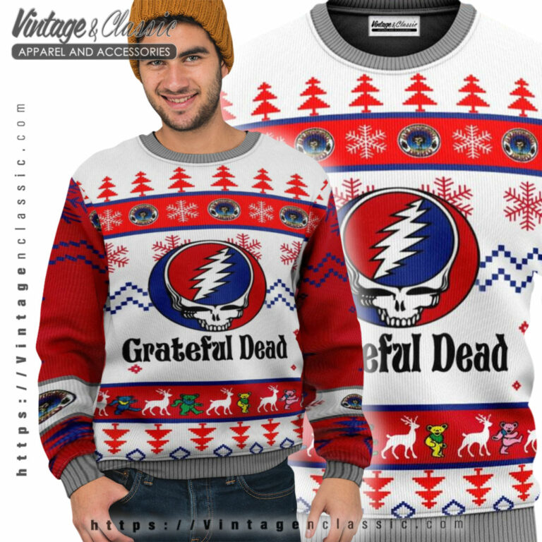 Grateful Dead Rock Band Ugly Sweater Ugly Sweater Grateful Dead Rock Band Ugly Sweater Ugly Sweater