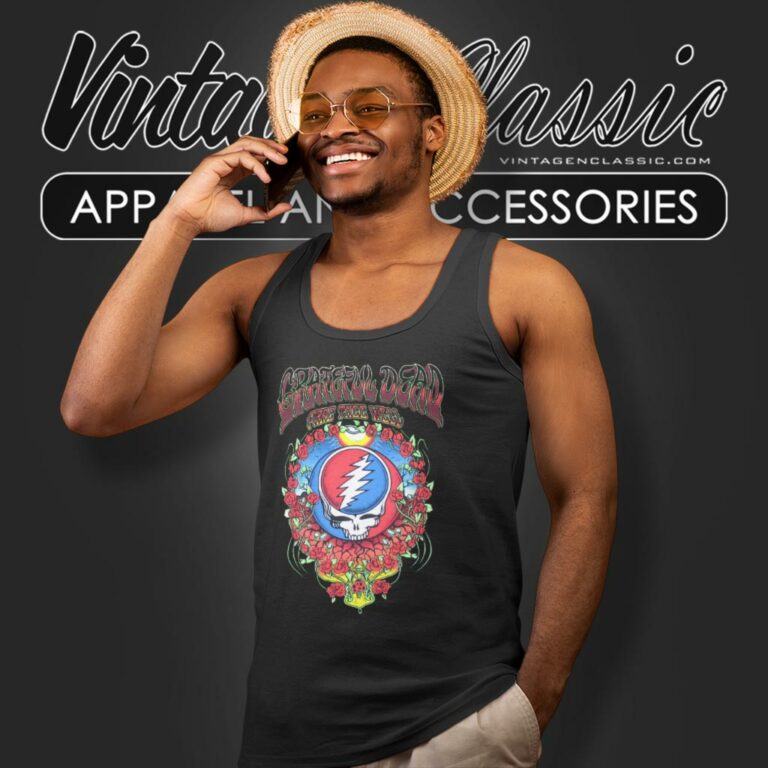 Grateful Dead Roses Santa Clara Tank Top Racerback Grateful Dead Roses Santa Clara Tank Top Racerback
