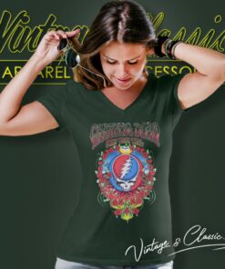 Grateful Dead Roses Santa Clara V Neck TShirt