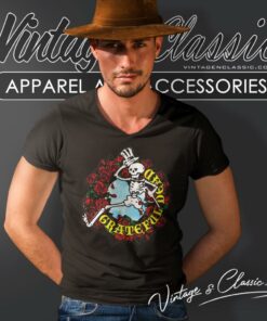 Grateful Dead Roses V Neck TShirt