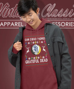 Grateful Dead San Diego Padres Ugly Christmas Hoodie