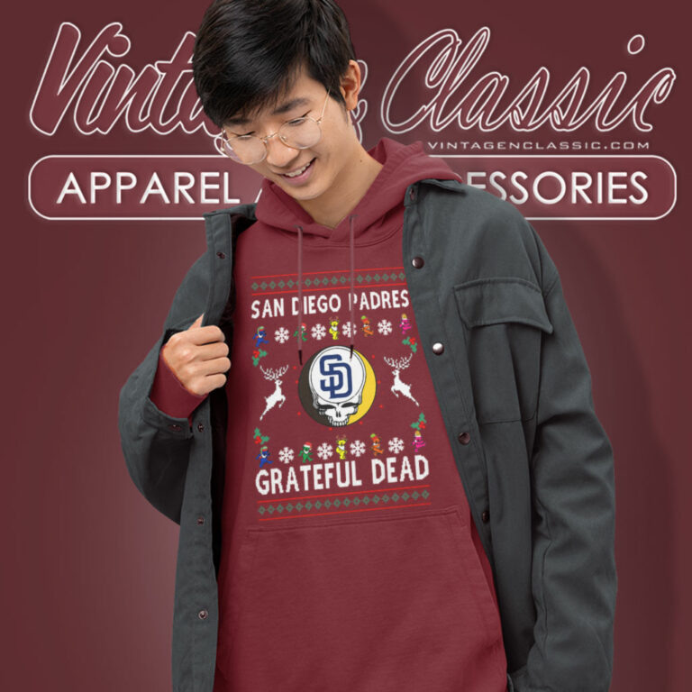 Grateful Dead San Diego Padres Ugly Christmas Hoodie Grateful Dead San Diego Padres Ugly Christmas Hoodie