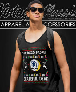 Grateful Dead San Diego Padres Ugly Christmas Tank Top Racerback