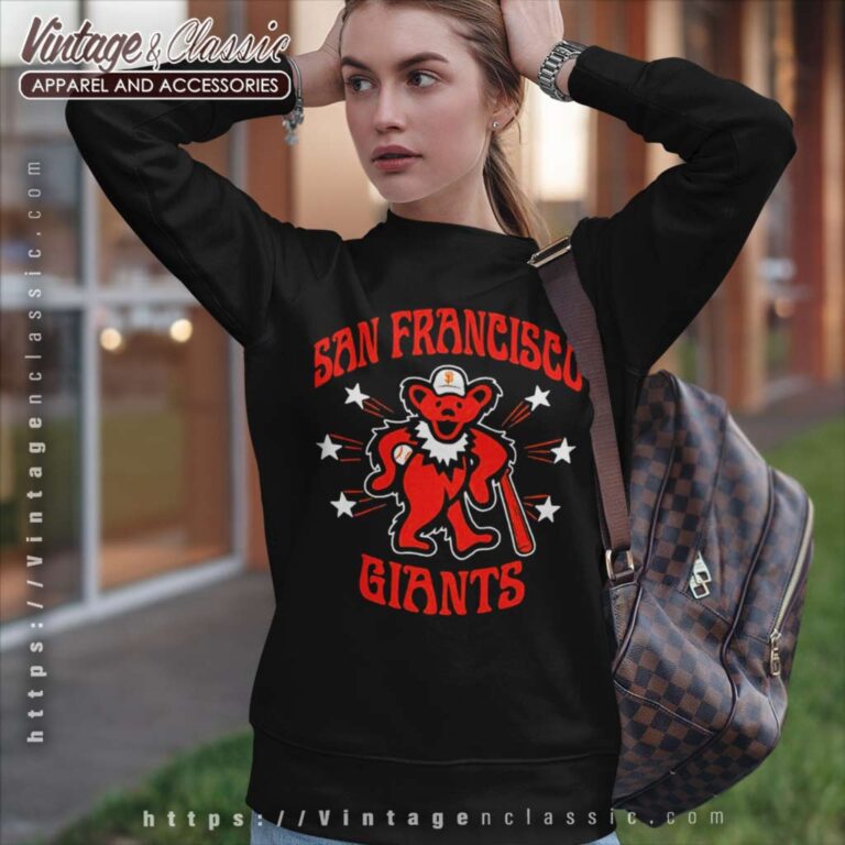 Grateful Dead San Francisco Giants Bear Sweatshirt Grateful Dead San Francisco Giants Bear Sweatshirt