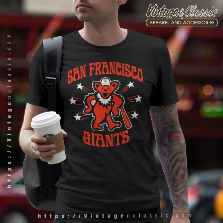 Grateful Dead San Francisco Giants Bear T Shirt Grateful Dead San Francisco Giants Bear T Shirt
