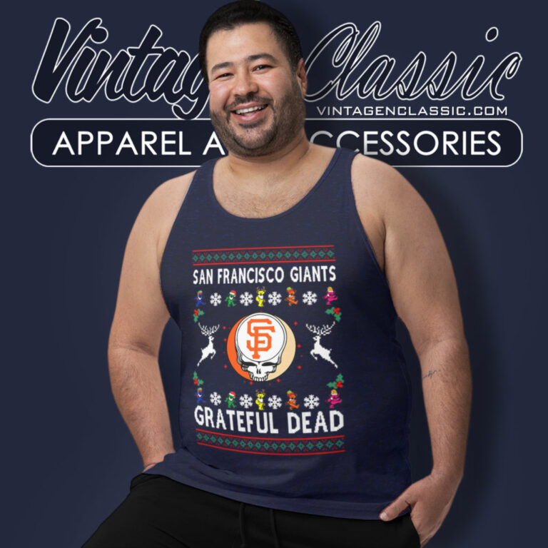 Grateful Dead San Francisco Giants Ugly Christmas Tank Top Racerback Grateful Dead San Francisco Giants Ugly Christmas Tank Top Racerback
