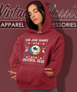 Grateful Dead San Jose Sharks Ugly Christmas Hoodie