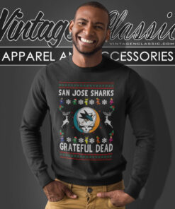 Grateful Dead San Jose Sharks Ugly Christmas Sweatshirt