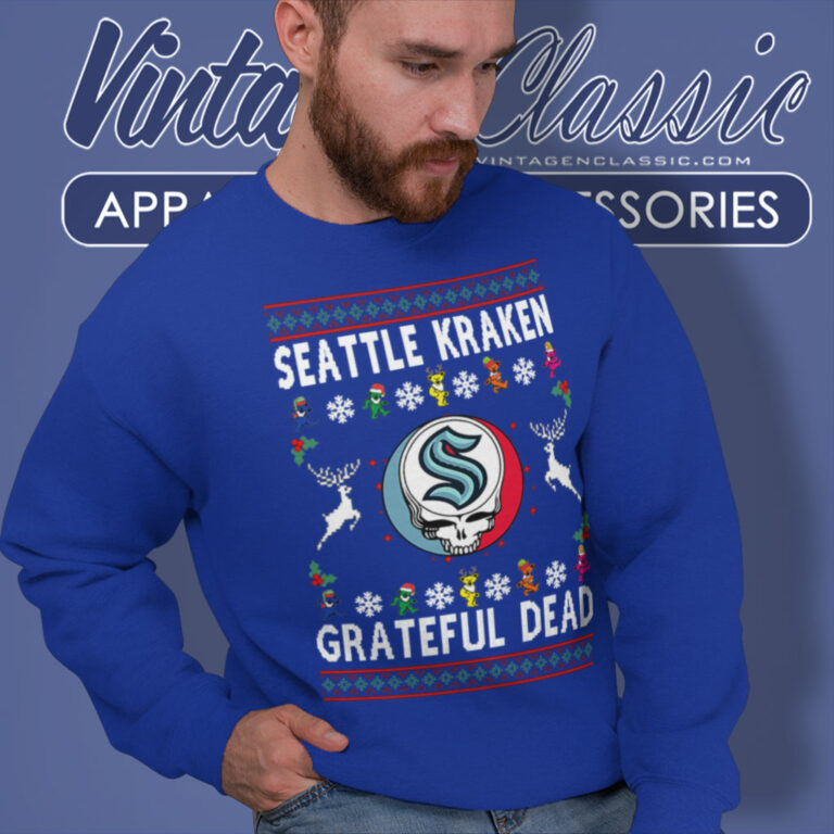 Grateful Dead Seattle Kraken Ugly Christmas Sweatshirt Grateful Dead Seattle Kraken Ugly Christmas Sweatshirt