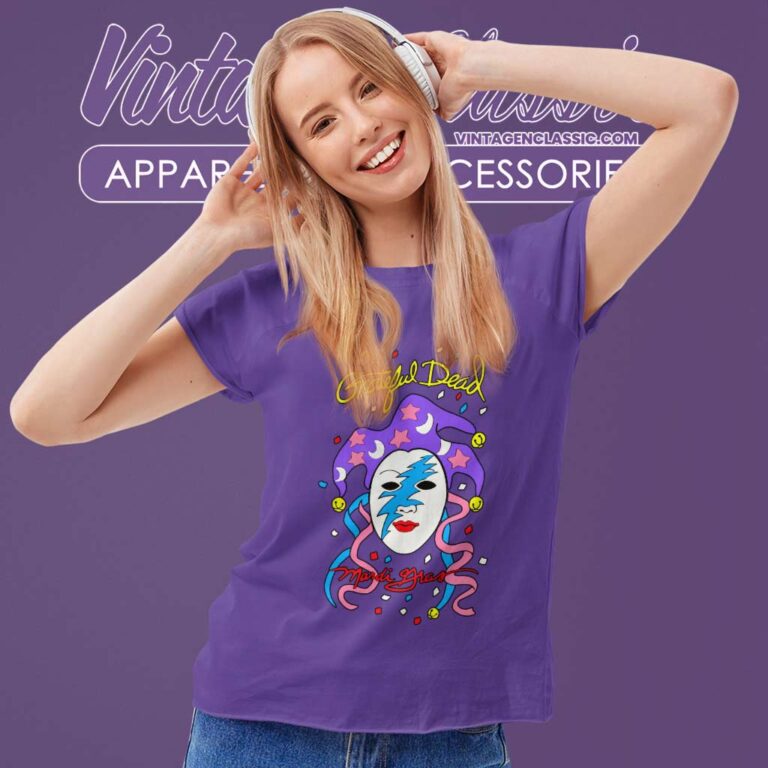 Grateful Dead Shirt 1993 Mardi Gras Oakland Women TShirt Grateful Dead Shirt 1993 Mardi Gras Oakland Women TShirt