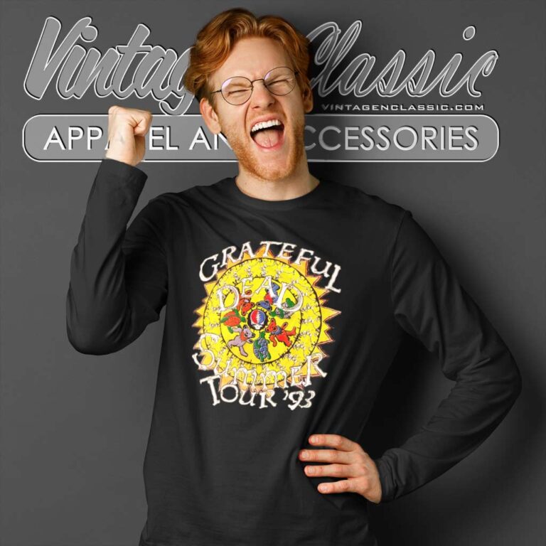 Grateful Dead Shirt 1993 Summer Tour Long Sleeve Tee Grateful Dead Shirt 1993 Summer Tour Long Sleeve Tee