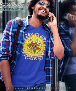 Grateful Dead Shirt 1993 Summer Tour V Neck TShirt