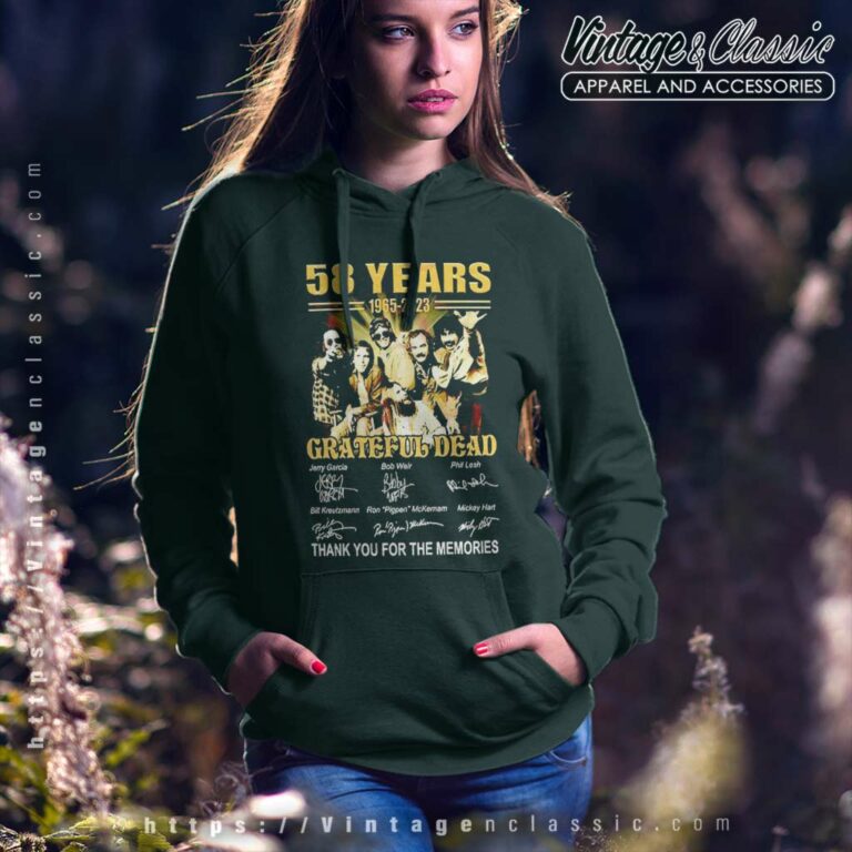 Grateful Dead Shirt 58 Years 1965 2023 Thank You For The Memories Hoodie Grateful Dead Shirt 58 Years 1965 2023 Thank You For The Memories Hoodie