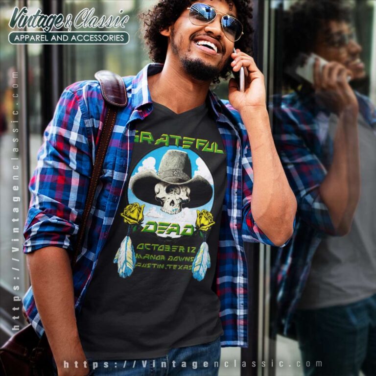 Grateful Dead Shirt Austin Texas Manor Downs V Neck TShirt Grateful Dead Shirt Austin Texas Manor Downs V Neck TShirt