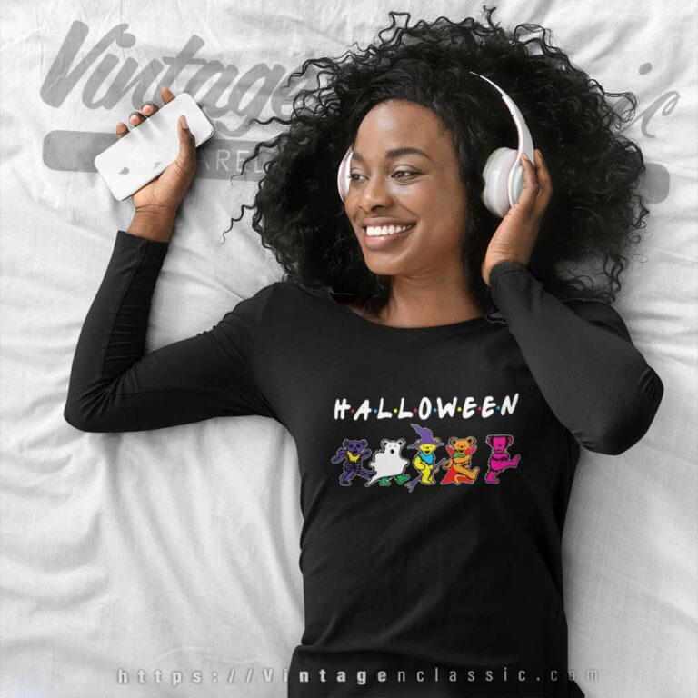 Grateful Dead Shirt Bears Dancing Happy Halloween Long Sleeve Tee Grateful Dead Shirt Bears Dancing Happy Halloween Long Sleeve Tee