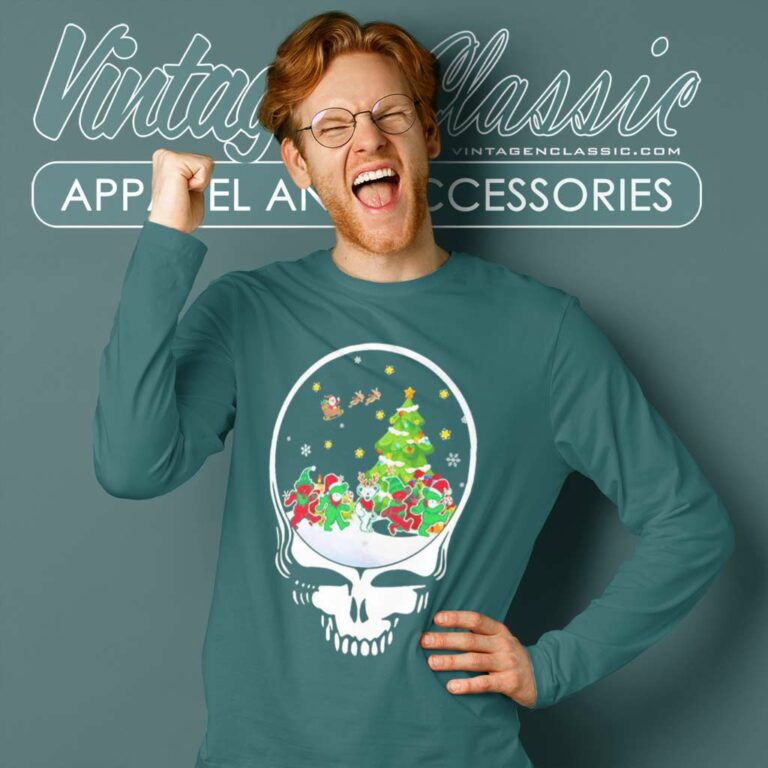 Grateful Dead Shirt Bears Merry Christmas Long Sleeve Tee Grateful Dead Shirt Bears Merry Christmas Long Sleeve Tee