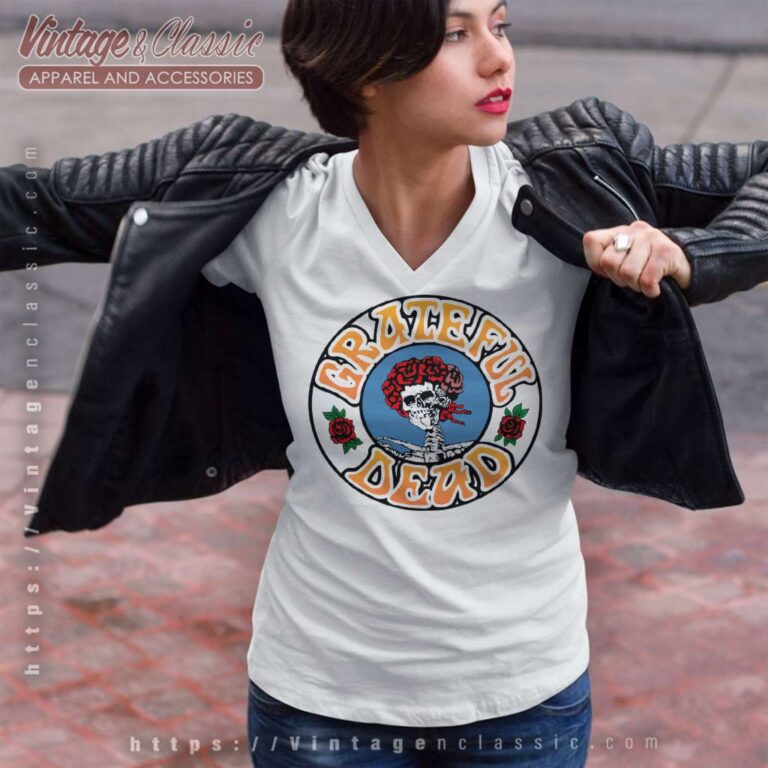 Grateful Dead Shirt Bertha Watercolor Ink Hippie V Neck TShirt Grateful Dead Shirt Bertha Watercolor Ink Hippie V Neck TShirt