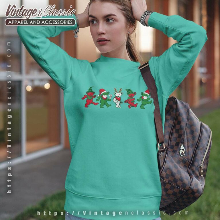 Grateful Dead Shirt Dancing Bears Christmas Sweatshirt Grateful Dead Shirt Dancing Bears Christmas Sweatshirt