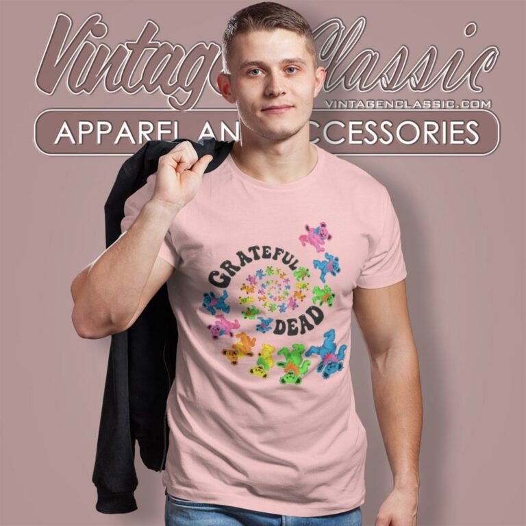 Grateful Dead Shirt Dancing Bears Spiral T Shirt Grateful Dead Shirt Dancing Bears Spiral T Shirt