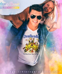 Grateful Dead Shirt Deadheadland The Happeningest Place On Earth V Neck TShirt