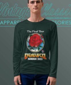 Grateful Dead Shirt Detail Final Tour With 2023 Concert Dates 4 Grateful Dead Shirt Detail Final Tour With 2023 Concert Dates Long Sleeve Tee