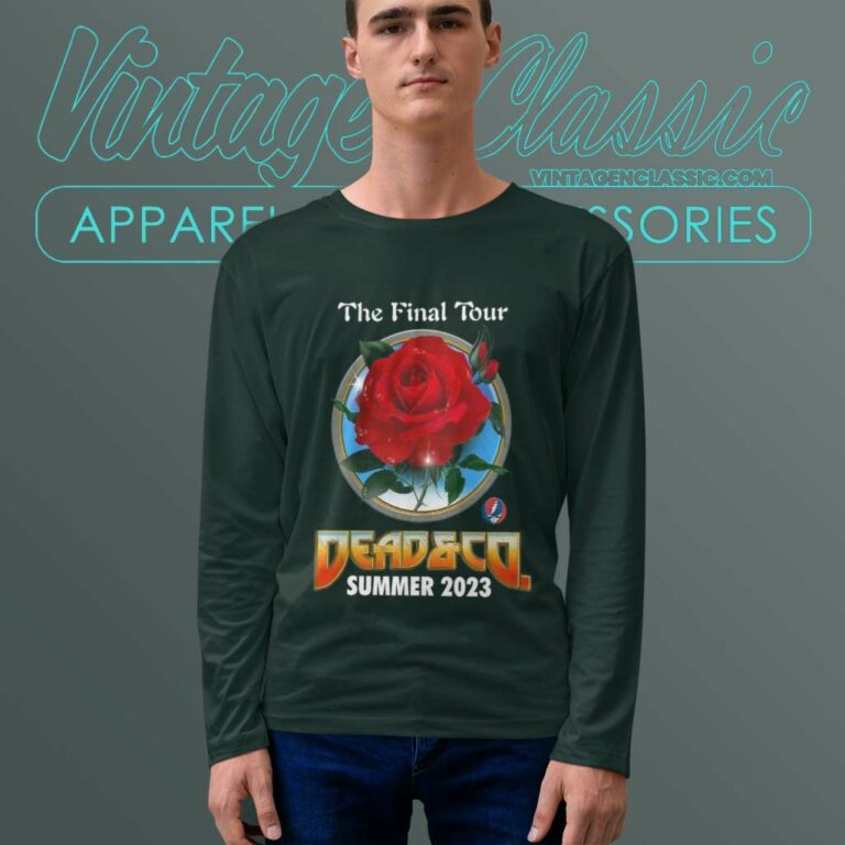 Grateful Dead Shirt Detail Final Tour With 2023 Concert Dates Long Sleeve Tee Grateful Dead Shirt Detail Final Tour With 2023 Concert Dates Long Sleeve Tee