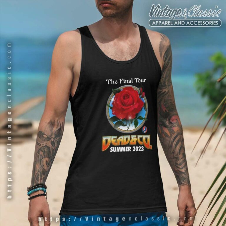 Grateful Dead Shirt Detail Final Tour With 2023 Concert Dates Tank Top Racerback Grateful Dead Shirt Detail Final Tour With 2023 Concert Dates Tank Top Racerback