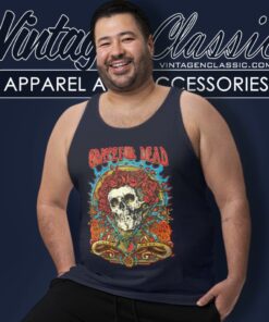 Grateful Dead Shirt Flowering Dead Skeleton Tank Top Racerback