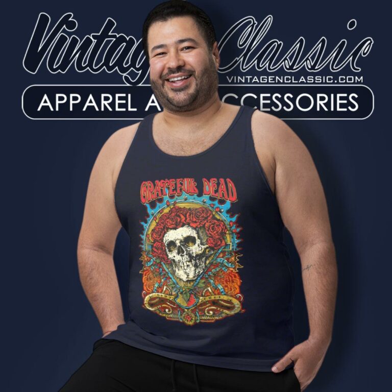 Grateful Dead Shirt Flowering Dead Skeleton Tank Top Racerback Grateful Dead Shirt Flowering Dead Skeleton Tank Top Racerback