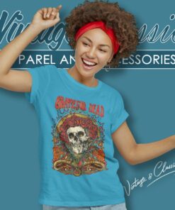 Grateful Dead Shirt Flowering Dead Skeleton Women T Shirt