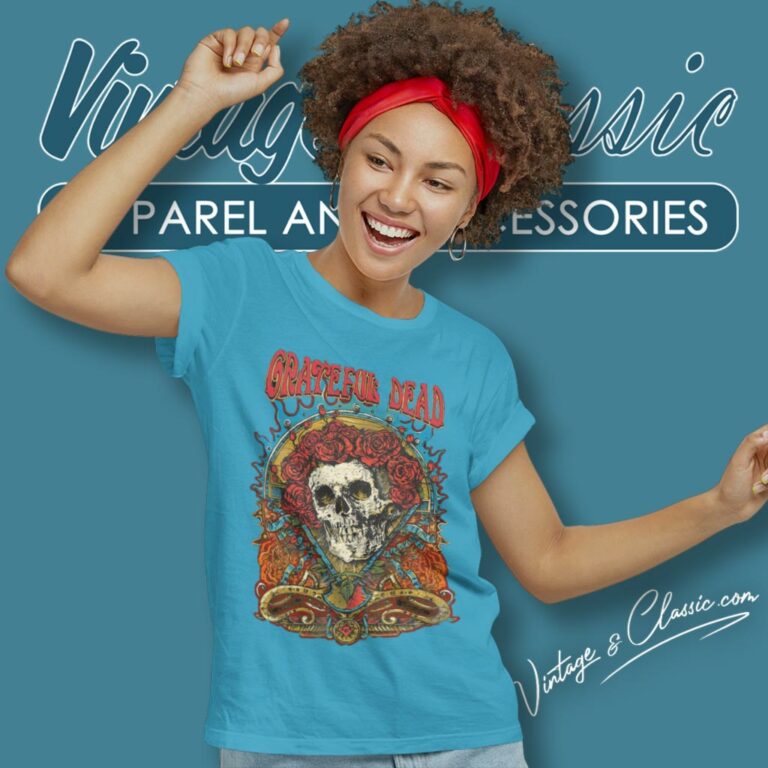 Grateful Dead Shirt Flowering Dead Skeleton Women T Shirt Grateful Dead Shirt Flowering Dead Skeleton Women T Shirt