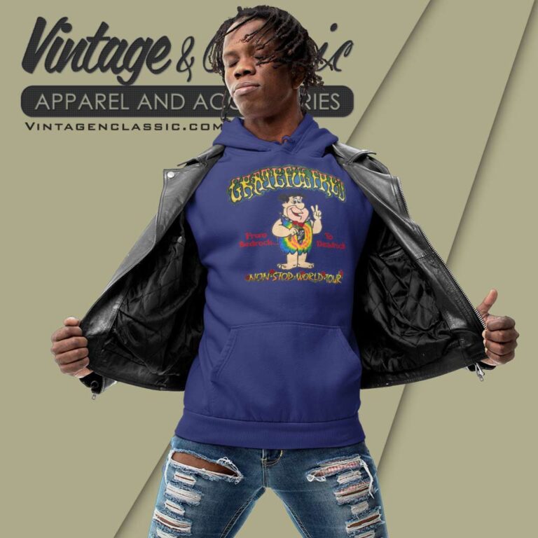 Grateful Dead Shirt Fred Flintstones Spoof Hoodie Grateful Dead Shirt Fred Flintstones Spoof Hoodie