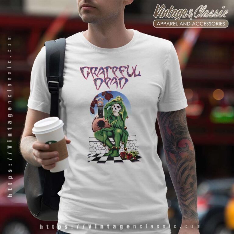 Grateful Dead Shirt Joker Skeleton Jester Roses T Shirt Grateful Dead Shirt Joker Skeleton Jester Roses T Shirt