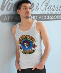 Grateful Dead Shirt Logo Steal Your Face Live Album Tank Top Racerback
