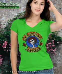 Grateful Dead Shirt Logo Steal Your Face Live Album V Neck TShirt
